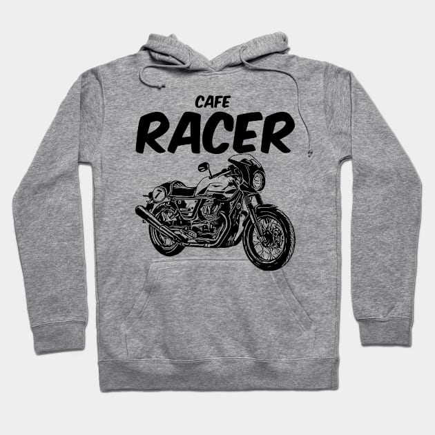 cafe racer Hoodie by Ntdesignart